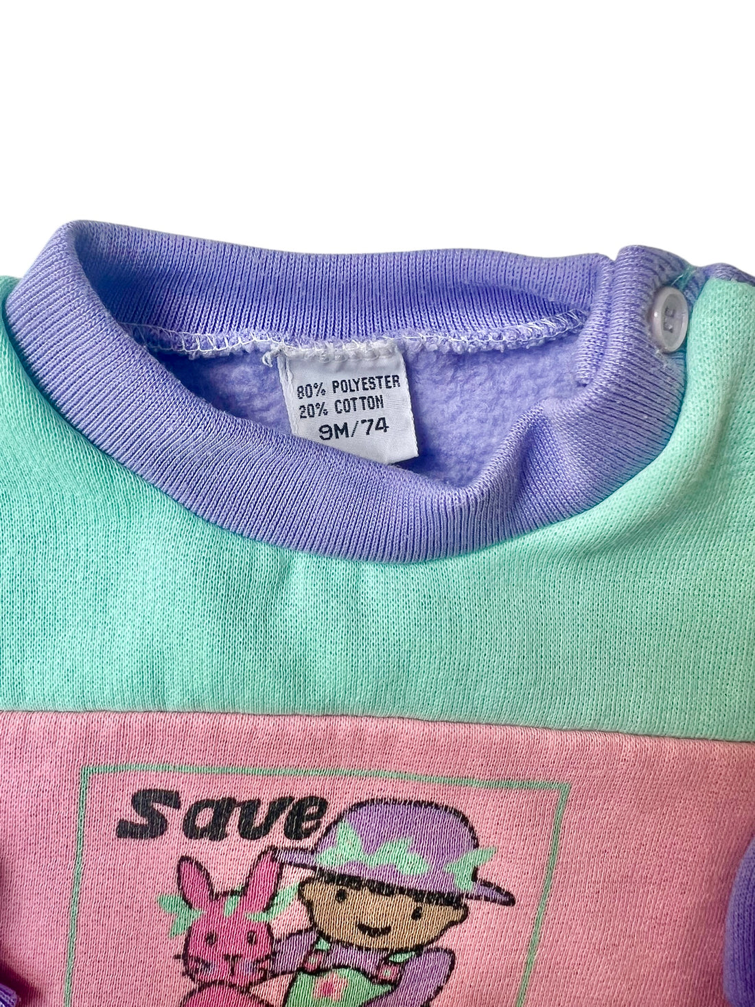 Sweat colorblock save nature - 9 mois