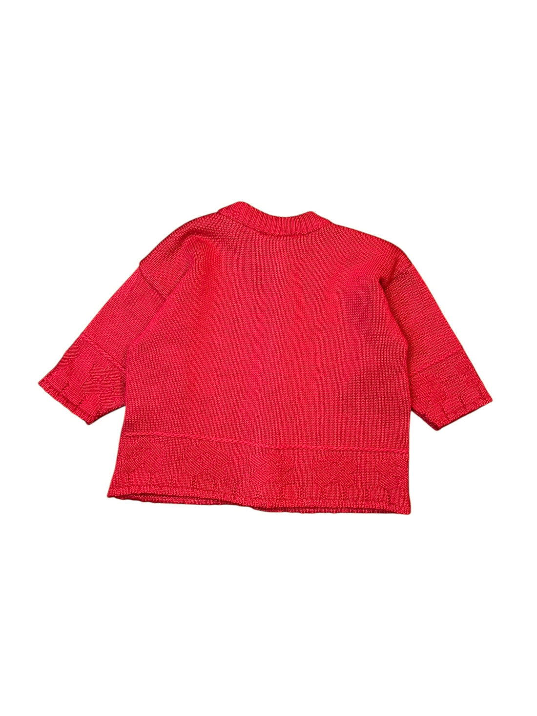 Gilet tricot rouge - 18 mois