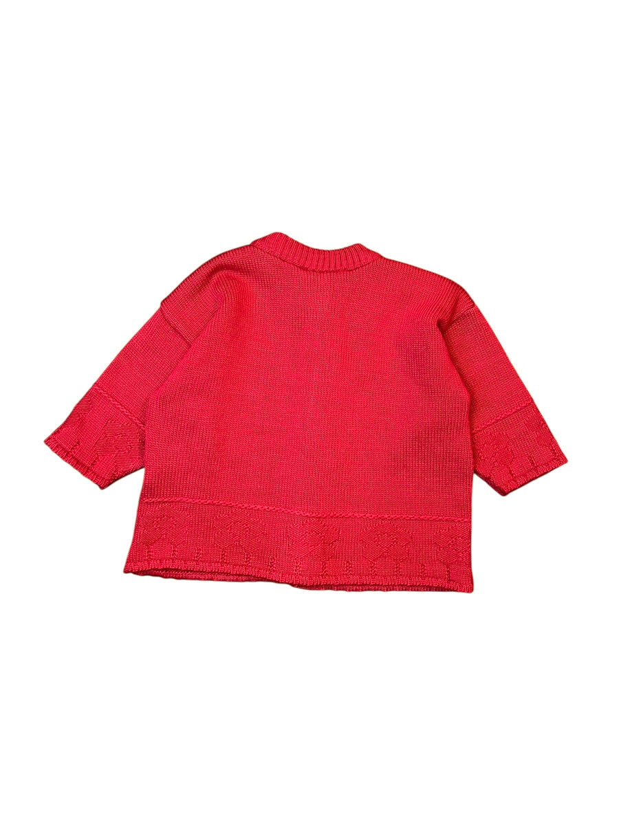 Gilet tricot rouge - 18 mois