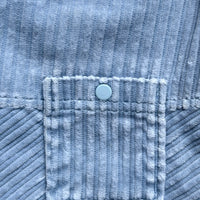 Robe salopette velours côtelé bleue - 12 mois