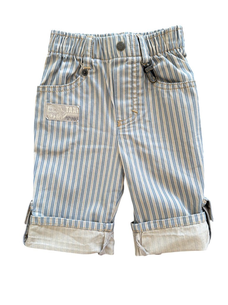 Pantalon revers rayé - 6 mois