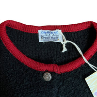 Gilet avec laine bouillie noir - 6 ans