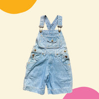 Salopette jean clair - 5/6 ans