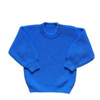 Pull point de jersey bleu - 5 ans