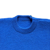 Pull point de jersey bleu - 5 ans