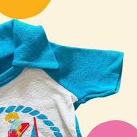 Ensemble court bleu plage - 6 mois