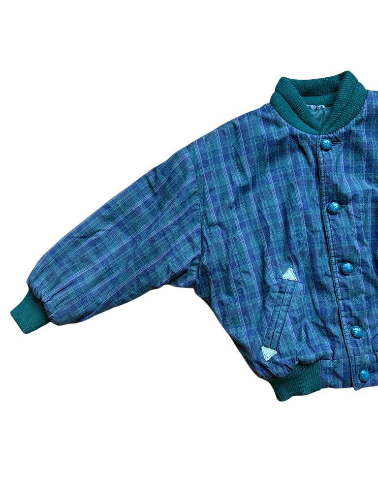 Bomber tartan vert - 8 ans