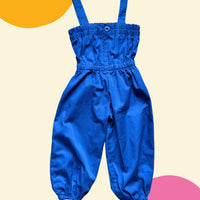 Salopette bleu de travail - 24 mois