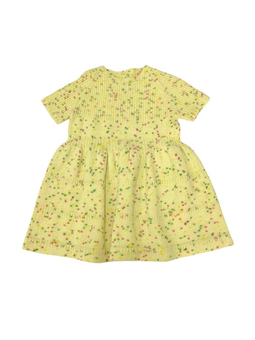 Robe tricot confettis jaune - 3 ans