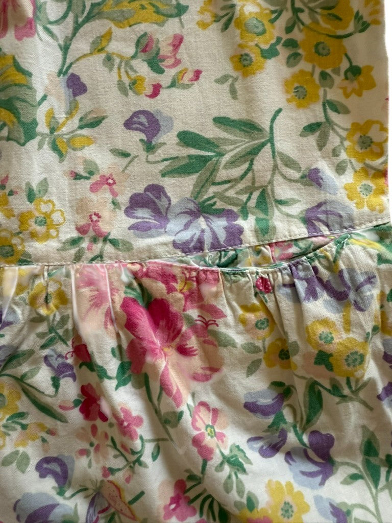 Combinaison fleurie col volant - 3 ans