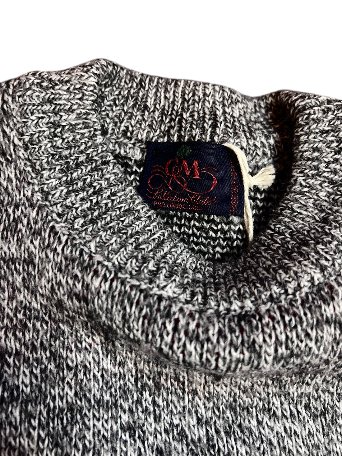 Pull gris chiné damiers - 6 ans