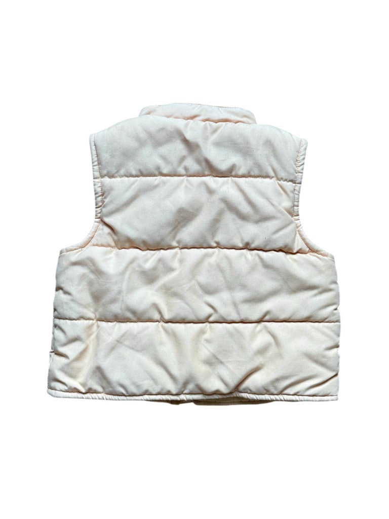 Doudoune sans manches jaune - 6 mois