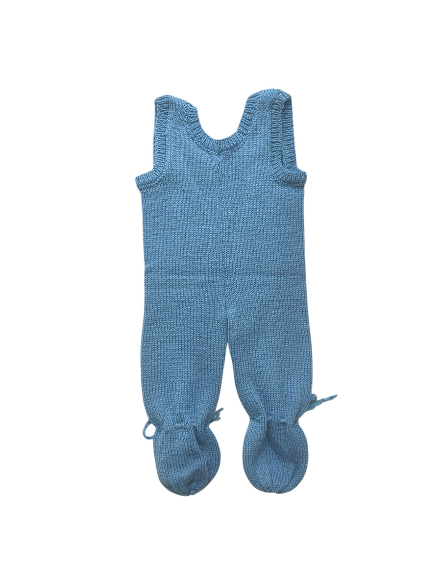 Combinaison tricot bleue - 3 mois