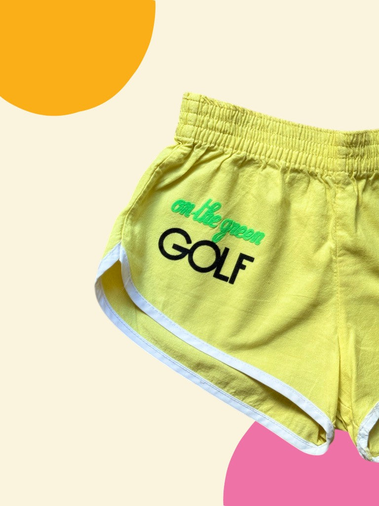 Short golf jaune - 3/4 ans