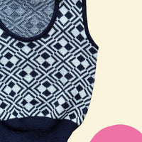 Gilet jacquard sans manches - 4/6 ans