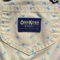 Salopette denim jaune fleurie - 24 mois