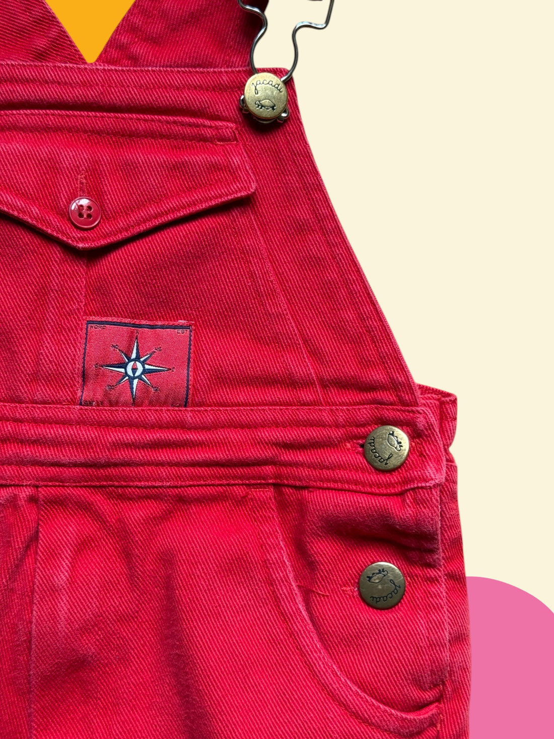 Salopette rouge années 90 - 12 mois