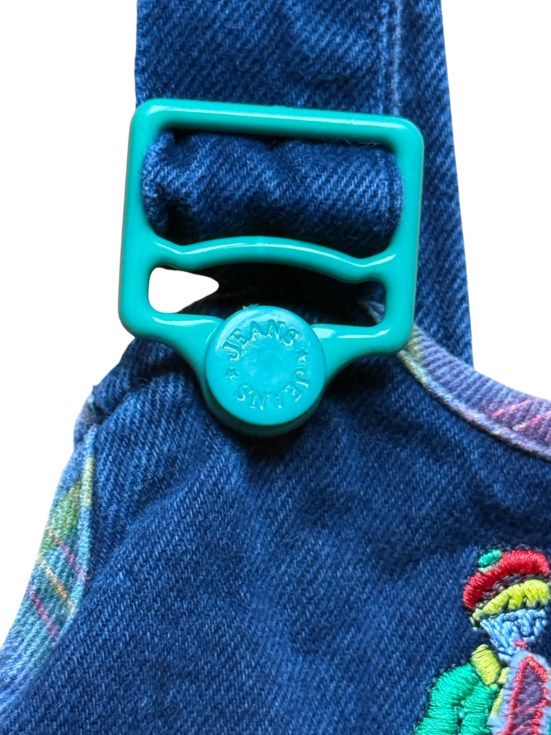 Salopette jean brodée 90&