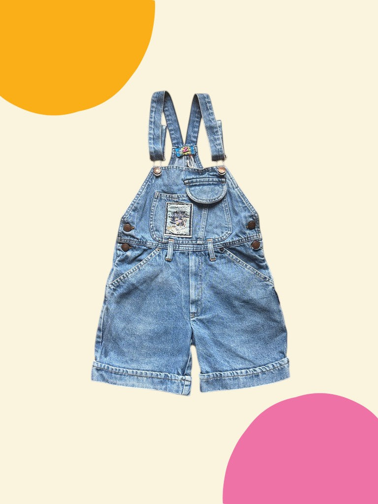 Salopette jean patch - 8 ans