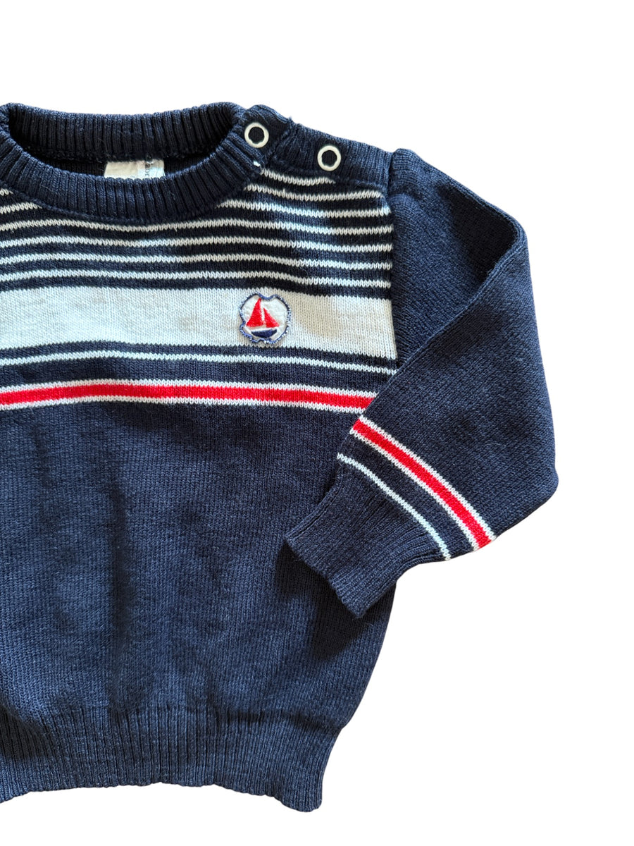 Pull fin marin - 6 mois