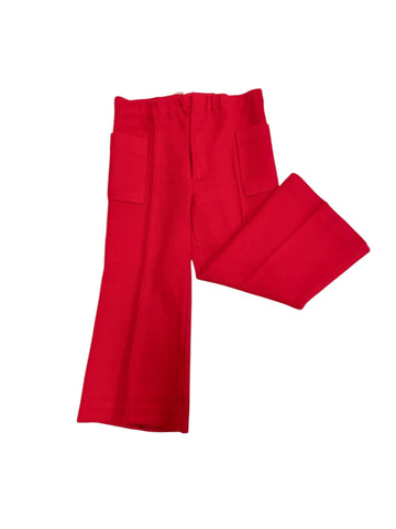 Pantalon années 70 rouge - 24 mois