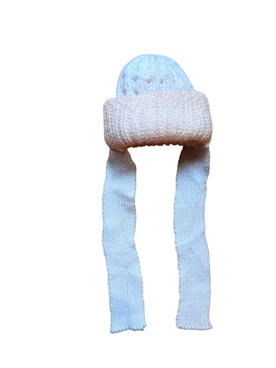 Bonnet rose clair liens - 1/2 ans