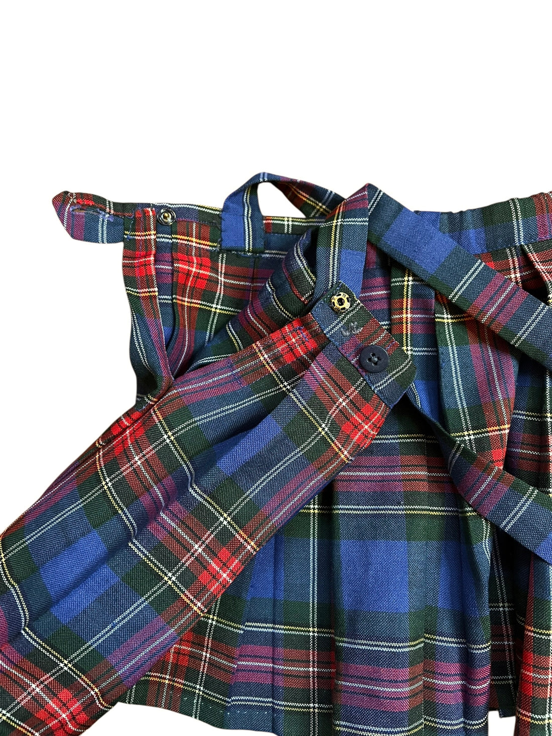 Jupe tartan bretelles - 4/5 ans