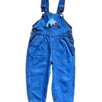 Salopette jean broderies montagne - 24 mois