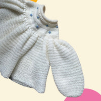 Cardigan cape fleurs brodées - 12/18 mois