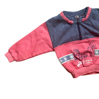 Sweat loup orange et gris - 24 mois