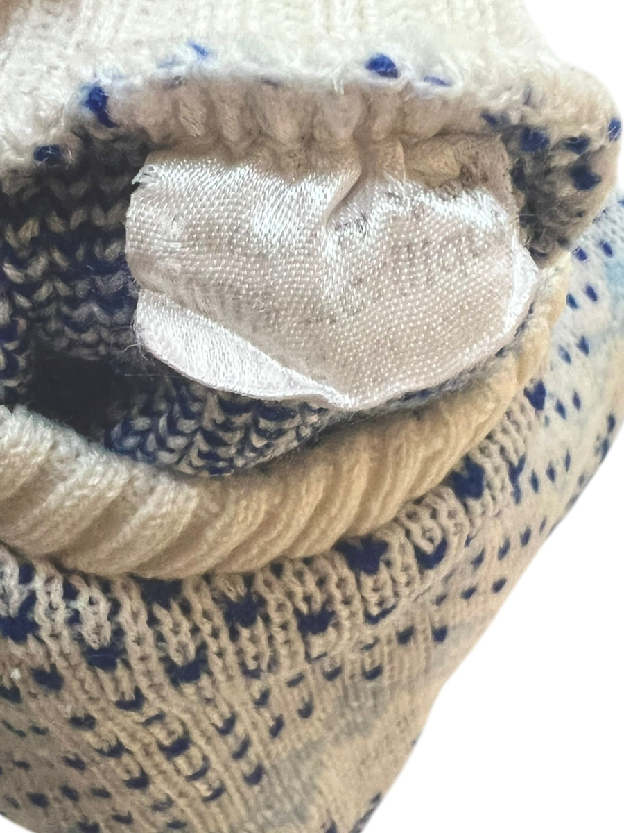 Pull jacquard rennes bleu - 6 mois