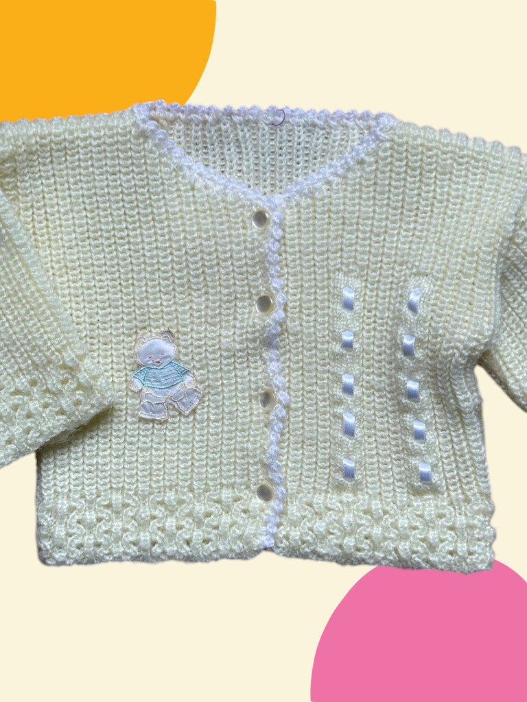 Gilet ourson jaune - 6 mois