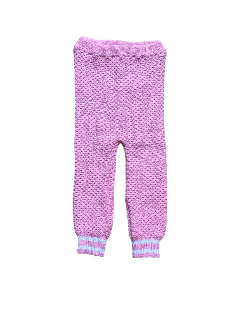 Legging tricot rose - 24 mois