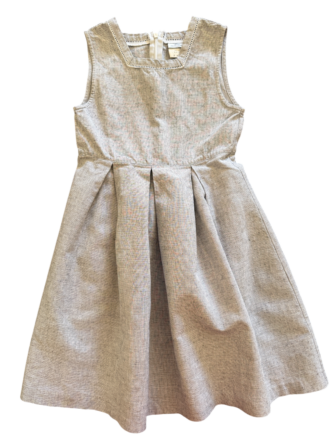 Robe mouchetée grise - 8 ans