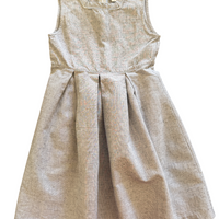 Robe mouchetée grise - 8 ans