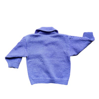 Gilet torsadé lila - 3 ans