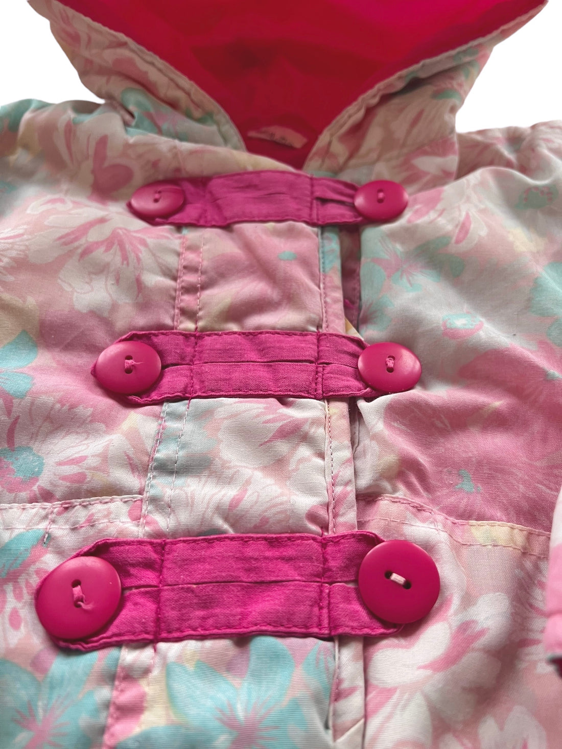 Blouson fleuri pastel - 12/18 mois