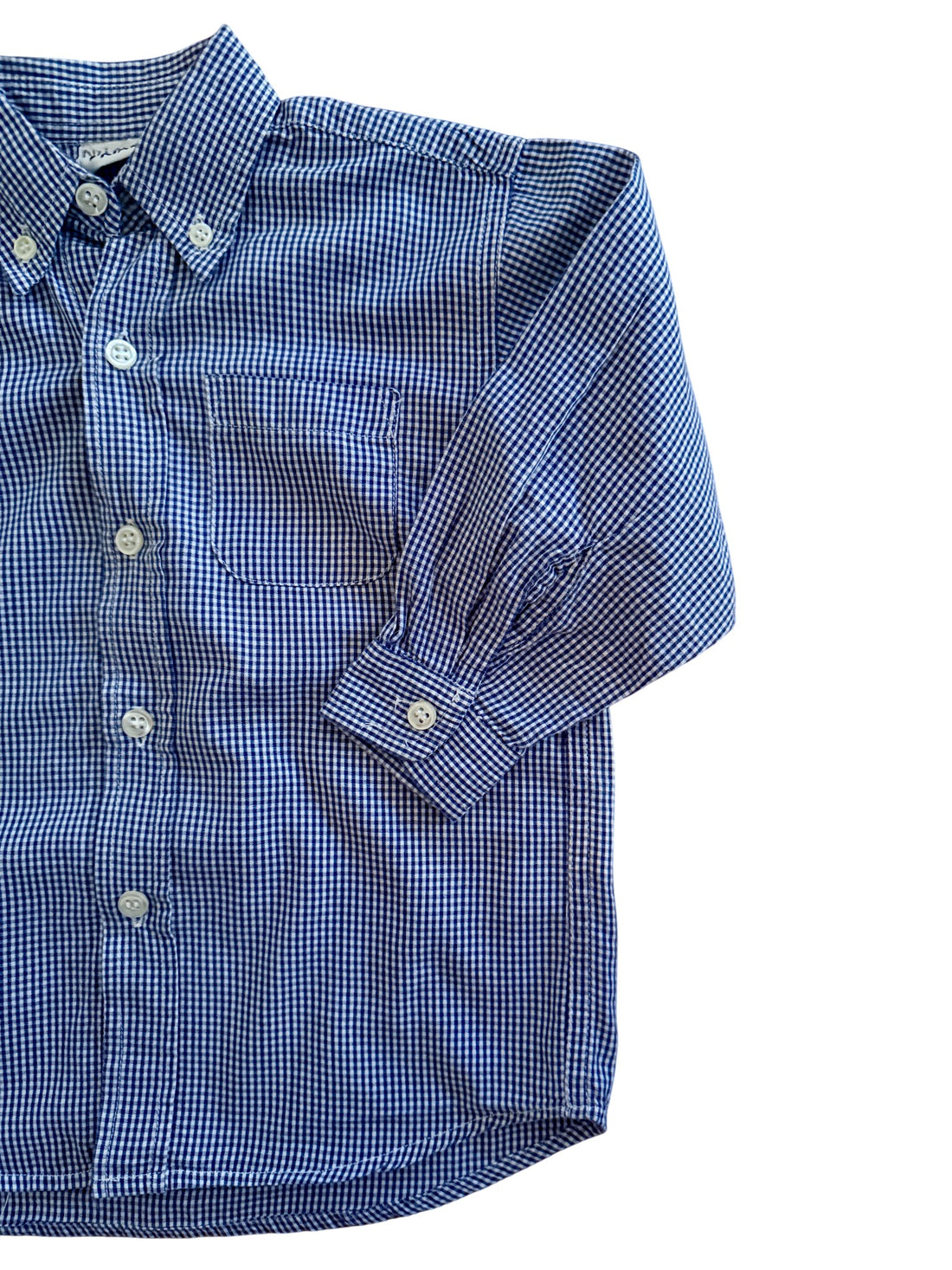 Chemise vichy marine - 3 ans