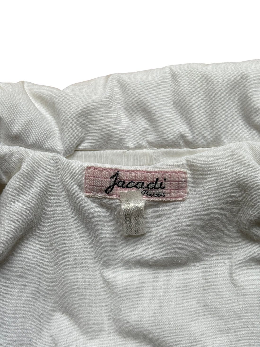 Manteau blanc rembouré - 18/24 mois