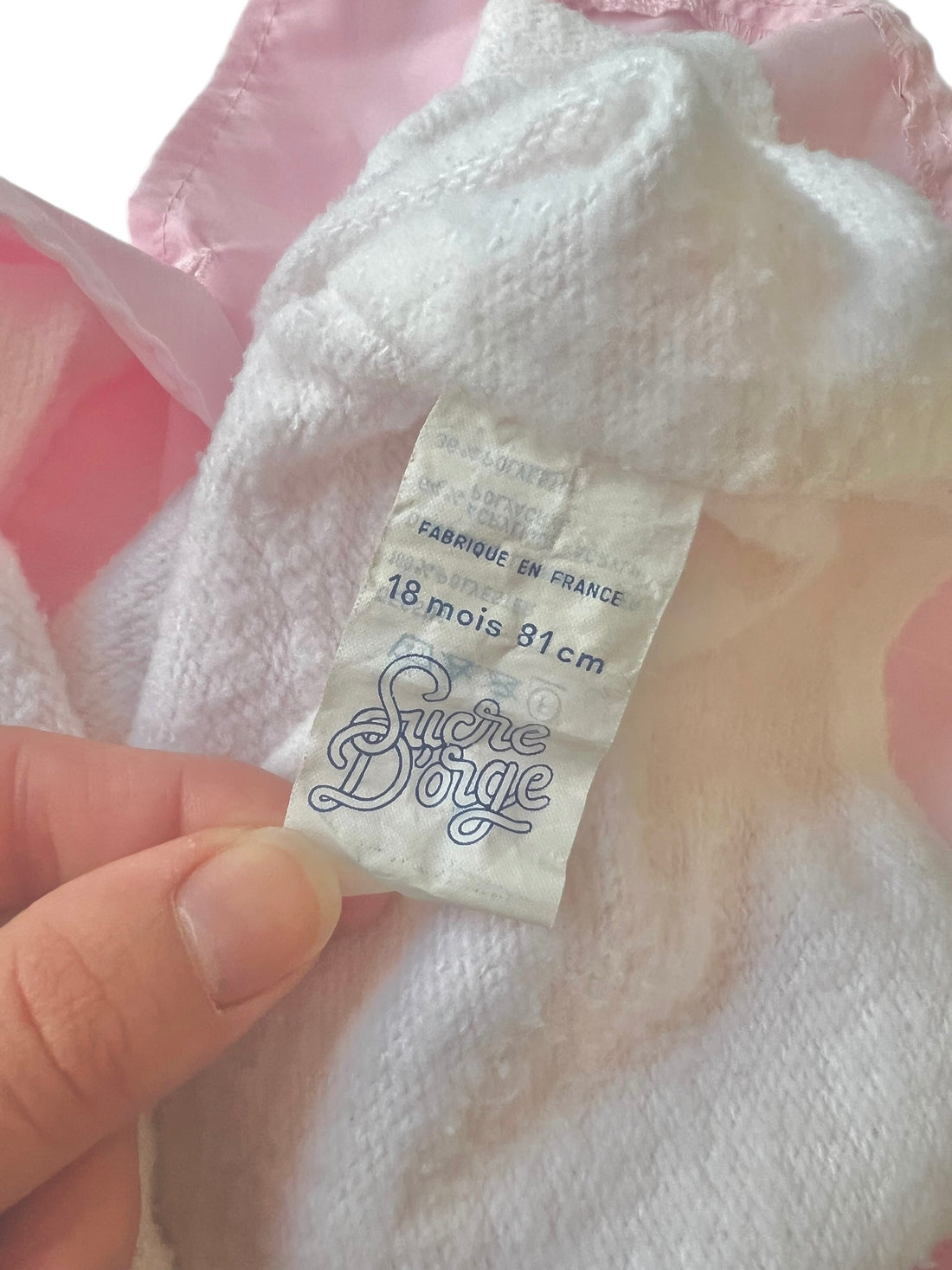 Veste doublée rose - 2/3 ans