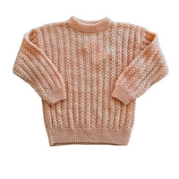 Pull torsadé orange - 8 ans