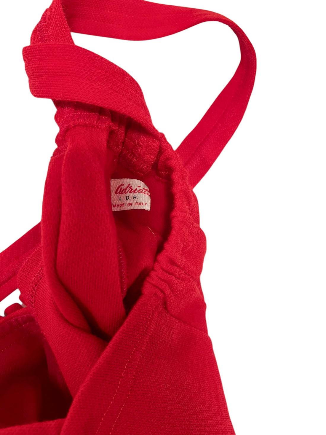 Salopette en maille rouge 70&