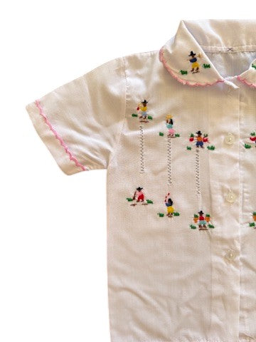 Chemisier brodé péruvien - 18 mois