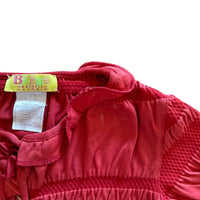 Gilet froncé rouge - 12 mois