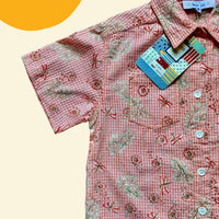 Chemisette orange libellule - 8 ans