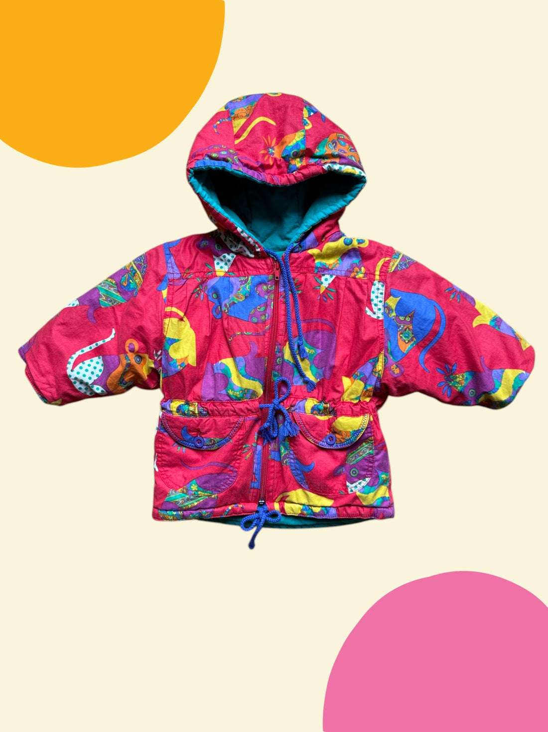 Blouson imprimé rouge - 18/24 mois