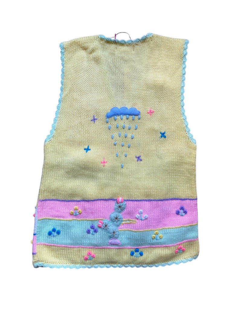 Gilet pastel péruvien - 12/14 ans