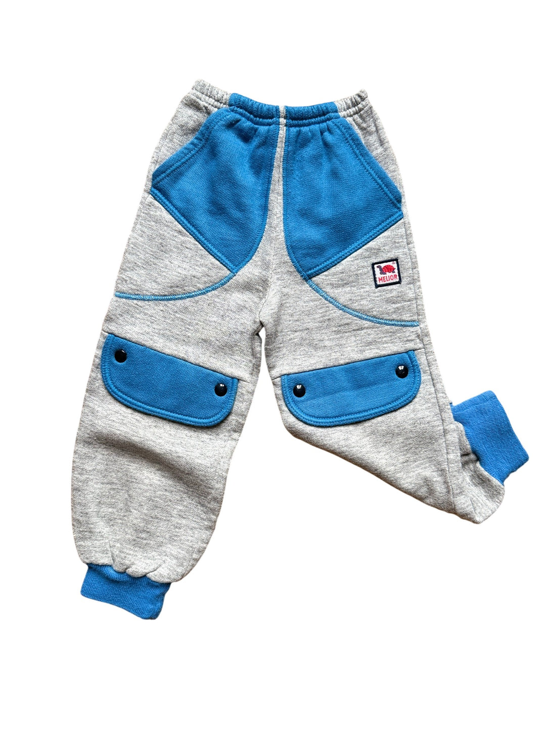 Jogging colorblock gris et bleu - 2/3 ans