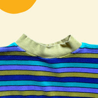 Sweat velours rayé multico - 6 ans