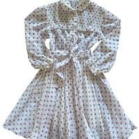 Robe plissée fleurs roses - 4/5 ans